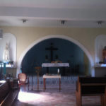 Presbitério, antes da reforma -Paróquia Nossa Senhora de Fátima